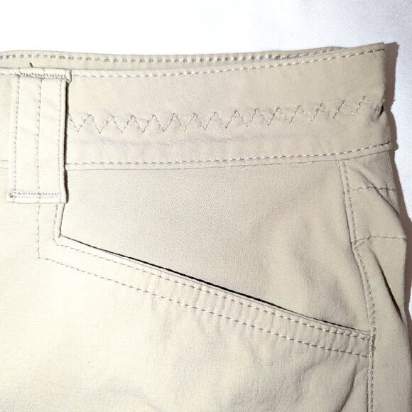 Eddie Bauer | Women's Travex Tan Outdoor Nylon Roll Cuff Pants Capris | Size 8 - Picture 10 of 16